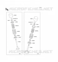 SOUPAPE pour Kawasaki KLX250 2007