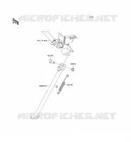 BEQUILLES pour Kawasaki KLX250 2009