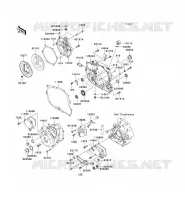 COUVERCLES MOTEUR pour Kawasaki KLX250 2009