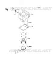 CYLINDRE/PISTON pour Kawasaki KLX250 2009