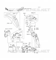 GARDE BOUE pour Kawasaki KLX250 2009