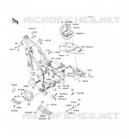 PIECE DE CADRE (COUVERTURE) pour Kawasaki KLX250 2009