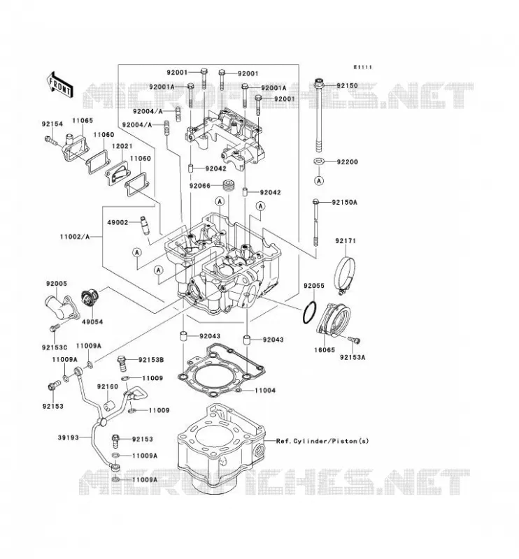 CULASSE Kawasaki TOUT-TERRAIN 250 2012 KLX250  KLX250SCF