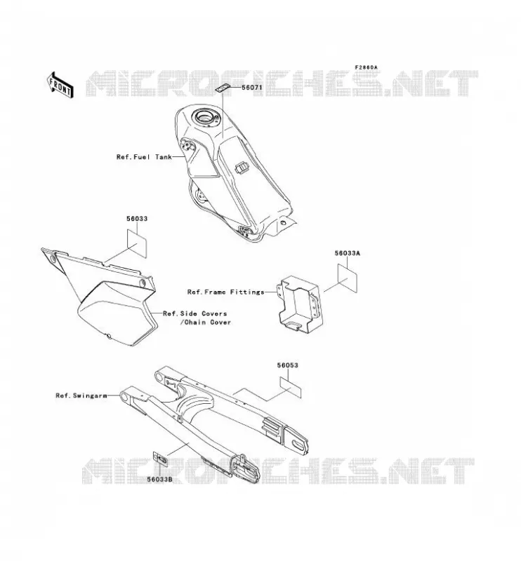LABEL Kawasaki TOUT-TERRAIN 250 2013 KLX250  KLX250SDF