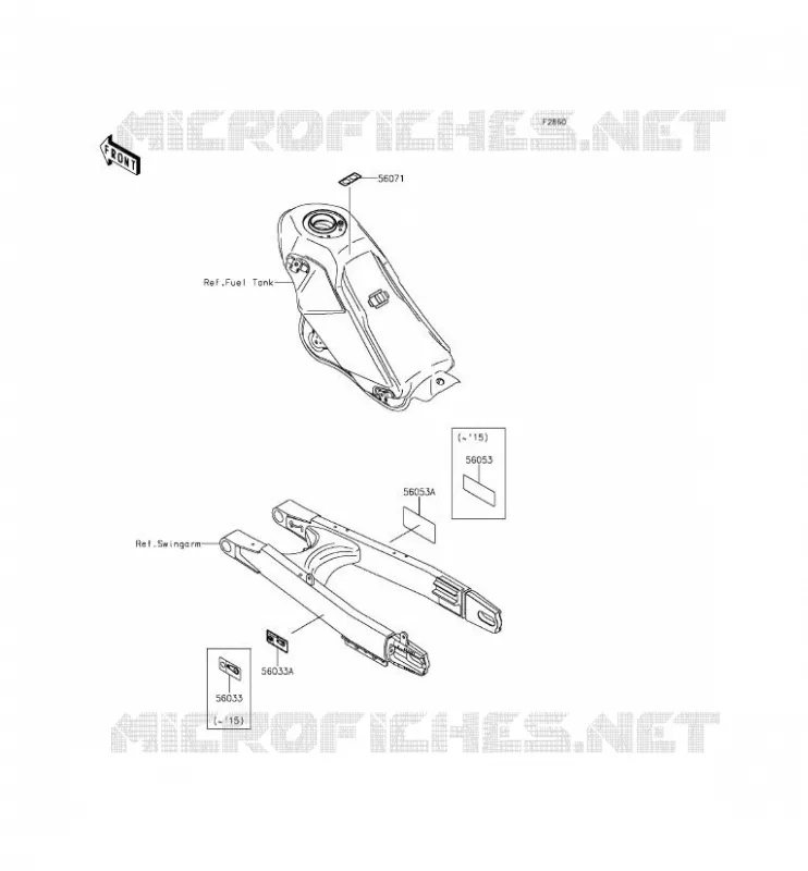LABEL Kawasaki TOUT-TERRAIN 250 2014 KLX250  KLX250SEF