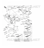 CACHE LAT&Eacute;RAL/GARDE CHAINE pour Kawasaki KLX250S 2009