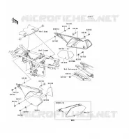 CACHE LAT&Eacute;RAL/GARDE CHAINE pour Kawasaki KLX250S 2014