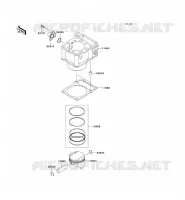 CYLINDRE/PISTON pour Kawasaki KLX250SF 2009