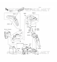 GARDE BOUE pour Kawasaki KLX250SF 2009