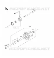 MOYEU AVANT pour Kawasaki KLX250SF 2009