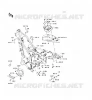 PIECE DE CADRE (COUVERTURE) pour Kawasaki KLX250SF 2009