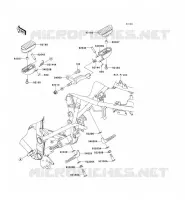REPOSE PIED pour Kawasaki KLX250SF 2009