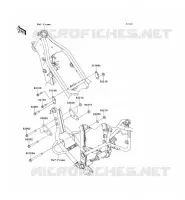 SUPPORT MOTEUR pour Kawasaki KLX250SF 2009