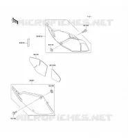 CACHE LAT&Eacute;RAL pour Kawasaki KLX300R 1999