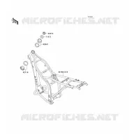 CH&Acirc;SSIS pour Kawasaki KLX300R 1999
