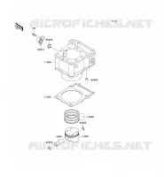 CYLINDRE/PISTON pour Kawasaki KLX300R 1999