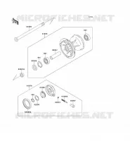 MOYEU AVANT pour Kawasaki KLX300R 1999