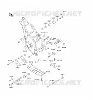 PIECE DE CADRE (COUVERTURE) pour Kawasaki KLX300R 1999