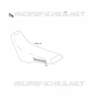 SELLE pour Kawasaki KLX300R 1999
