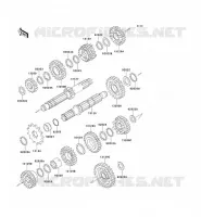 TRANSMISSION pour Kawasaki KLX300R 1999