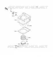 CYLINDRE/PISTON pour Kawasaki KLX300R 1999