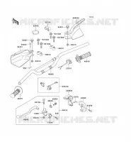 GUIDON pour Kawasaki KLX300R 1999
