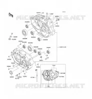 CARTER MOTEUR(S) pour Kawasaki KLX300R 2001
