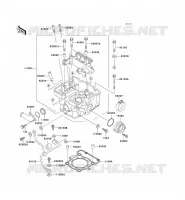 CULASSE pour Kawasaki KLX300R 2001