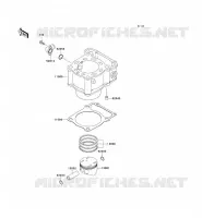 CYLINDRE/PISTON pour Kawasaki KLX300R 2001