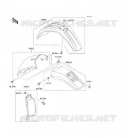 GARDE BOUE pour Kawasaki KLX300R 2001