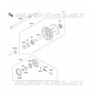 MOYEU AVANT pour Kawasaki KLX300R 2001