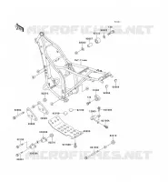 PIECE DE CADRE (COUVERTURE) pour Kawasaki KLX300R 2001