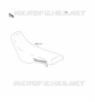 SELLE pour Kawasaki KLX300R 2001