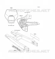 STICKER pour Kawasaki KLX300R 2001