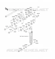 SUSPENSION pour Kawasaki KLX300R 2001