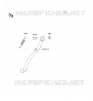 BEQUILLES pour Kawasaki KLX300R 2001