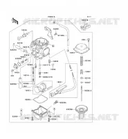 CARBURATEUR pour Kawasaki KLX300R 2001