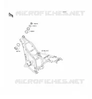 CH&Acirc;SSIS pour Kawasaki KLX300R 2001