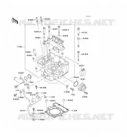 CULASSE pour Kawasaki KLX300R 2001