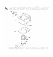 CYLINDRE/PISTON pour Kawasaki KLX300R 2001
