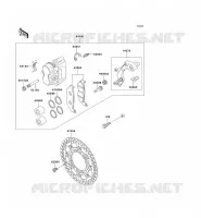 FREIN AVANT pour Kawasaki KLX300R 2001