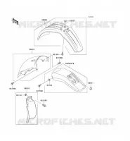 GARDE BOUE pour Kawasaki KLX300R 2001