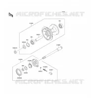 MOYEU AVANT pour Kawasaki KLX300R 2001