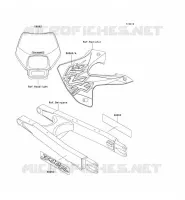 STICKER pour Kawasaki KLX300R 2001