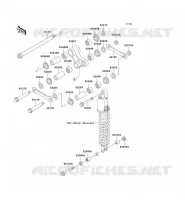 SUSPENSION ARRI&Egrave;RE pour Kawasaki KLX300R 2001
