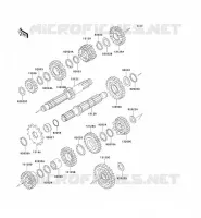 TRANSMISSION pour Kawasaki KLX300R 2001
