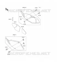 CACHE LAT&Eacute;RAL pour Kawasaki KLX300R 2002