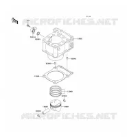 CYLINDRE/PISTON pour Kawasaki KLX300R 2002