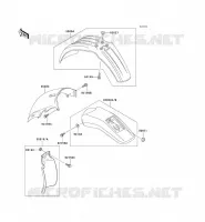 GARDE BOUE pour Kawasaki KLX300R 2002