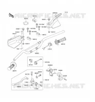 GUIDON pour Kawasaki KLX300R 2002